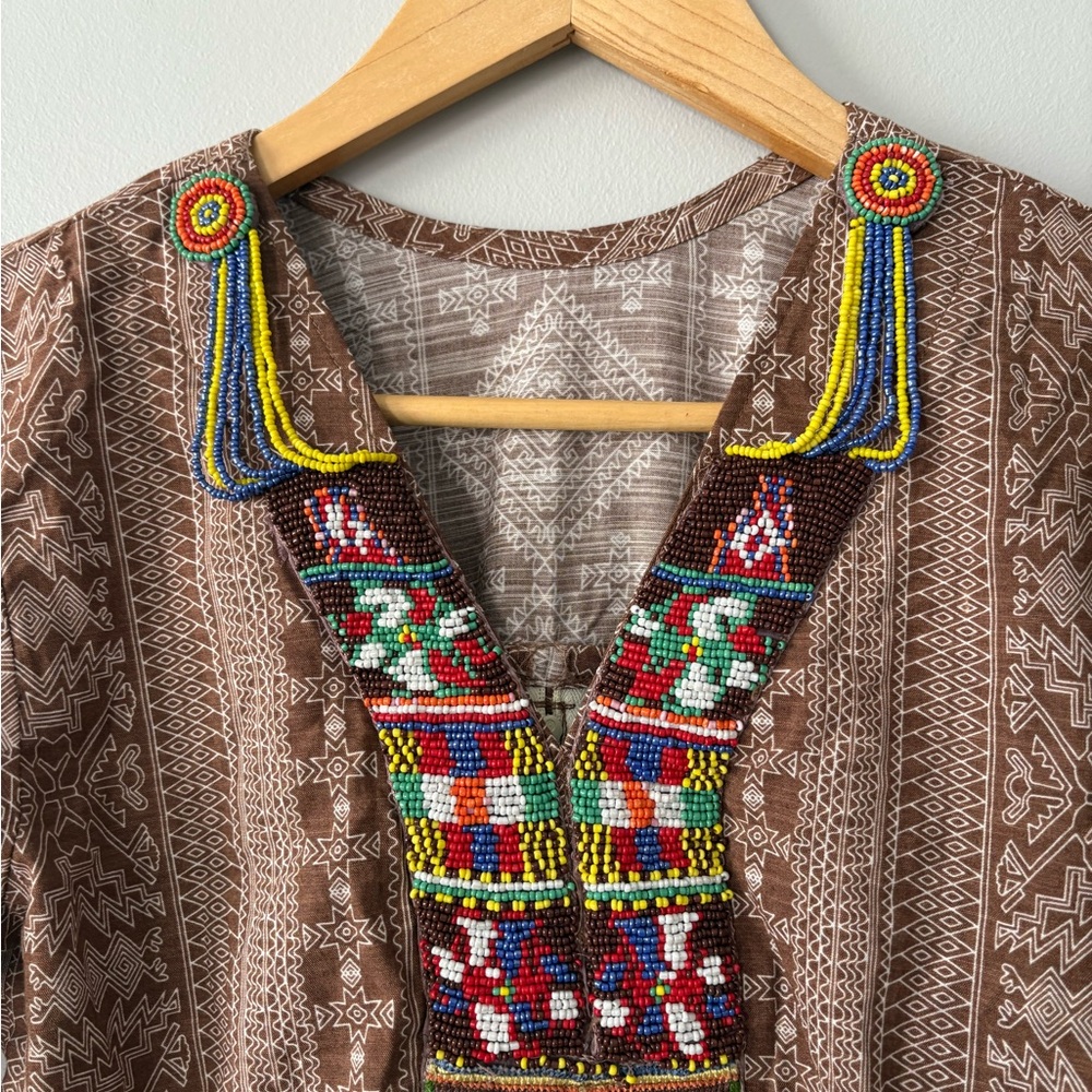 Boho Festival Hand Beaded Traditional Dress